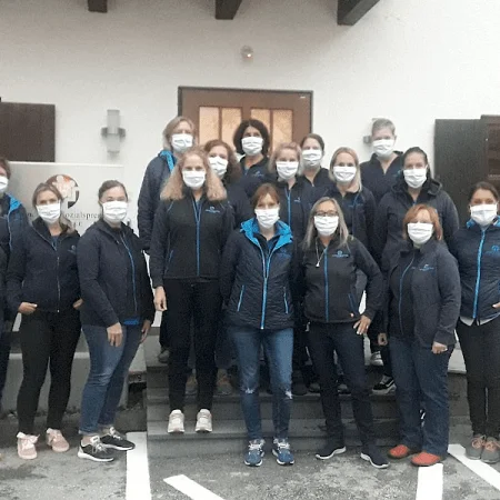 Schutzmasken für das Sprengelteam Pillersee